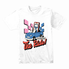 Enjoy the Ride – Retro Music & Car Vibes Tee