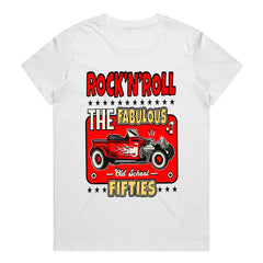 Fabulous 50s Rock 'n' Roll Hot Rod T-Shirt – Vintage Old School Car Design