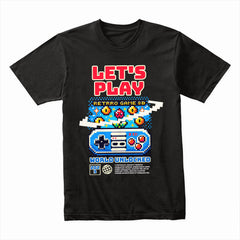 Let’s Play Retro Gamer T-Shirt – 8-Bit Pixel Nostalgia