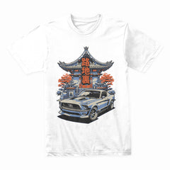 Rochiura – Backstreet Legends" Vintage Mustang & Japanese Temple T-Shirt