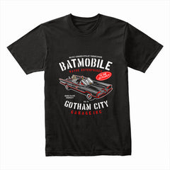 Batmobile Gotham City Garage T-Shirt – Classic Heroic Ride!