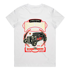 Hotrod Custom 1956 T-Shirt – Vintage Speedway Classic Car Rebel Rules Tee