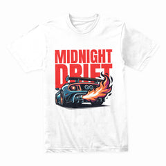 Midnight Drift T-Shirt – JDM Street Racing & Turbo Flames