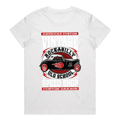Vintage Rockabilly Speed Shop T-Shirt – 1974 Classic Hot Rod Custom Garage Tee