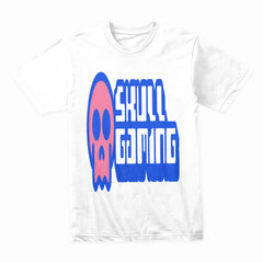 Skull Gaming – Neon Retro Gamer Graphic Tee"