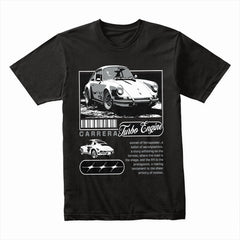 Carrera Turbo Engine Classic Car Graphic Tee – Vintage Performance Aesthetic