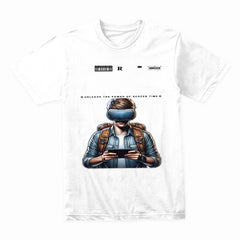 Unleash the Power of Screen Time" VR Gaming T-Shirt – Futuristic Gamer Design