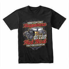 Hot Rod Happiness T-Shirt – Funny Classic Car Enthusiast Gift Tee