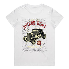 Hot Rod Rebel – Vintage Route 66 Muscle Car T-Shirt