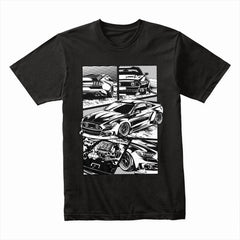 Mustang Power – Comic-Style Muscle Car T-Shirt
