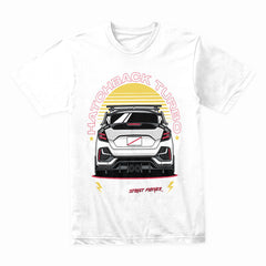 Hatchback Turbo Street Fighter – JDM Performance T-Shirt