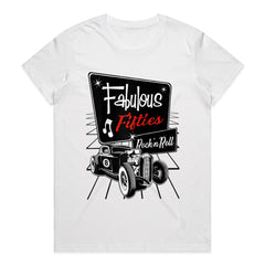 Fabulous Fifties Rock ‘n’ Roll Hot Rod T-Shirt – Vintage 50s Classic Car Tee
