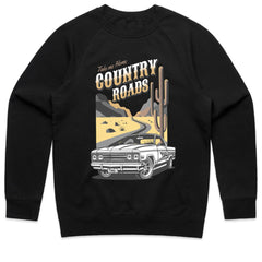 Country Roads T-Shirt – Classic Muscle Car & Desert Road Trip Tee