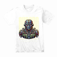 Futuristic Cybernetic Warrior T-Shirt – Sci-Fi Mech Techwear