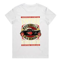 Vintage Rockabilly Hot Rod Speed Shop T-Shirt – Classic 70s Custom Garage Tee
