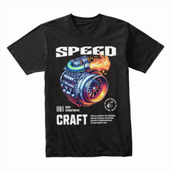 "Speed Craft" Turbo Engine Streetwear T-Shirt – Performance Power & Adrenaline