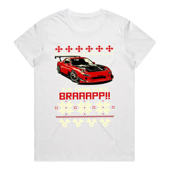 The Thing Goes BRAAAP!! – RX-7 Rotary Ugly Christmas Sweater T-Shirt