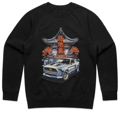 Rochiura – Backstreet Legends" Vintage Mustang & Japanese Temple T-Shirt