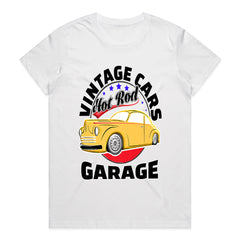 Vintage Cars Garage Hot Rod T-Shirt – Classic Retro Automotive Design