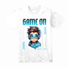 Game On Futuristic Gamer T-Shirt – Bold & Stylish Gaming Tee