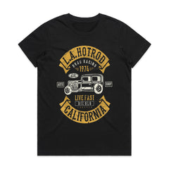 L.A. Hot Rod California Drag Racing T-Shirt – Vintage Classic Auto Shop Tee