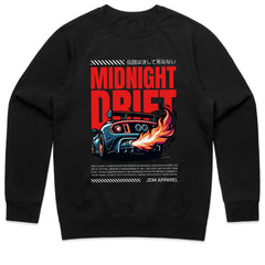 Midnight Drift T-Shirt – JDM Street Racing & Turbo Flames