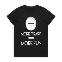 More Gears = More Fun | Manual Transmission Stick Shift Car Enthusiast T-Shirt