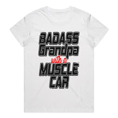 Badass Grandpa with a Muscle Car – Vintage Hot Rod Enthusiast T-Shirt