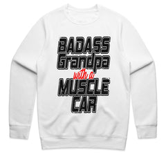 Badass Grandpa with a Muscle Car – Vintage Hot Rod Enthusiast T-Shirt