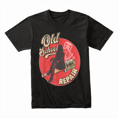 Old School Repair Hot Rod T-Shirt – Vintage Mechanic Classic Car Lover’s Tee
