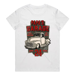 Papa's Garage Classic Hot Rod T-Shirt – Vintage Mechanic & Car Enthusiast Tee