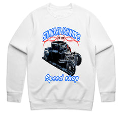 Stingray Johnny’s Speed Shop – Vintage Hot Rod Rat Rod T-Shirt