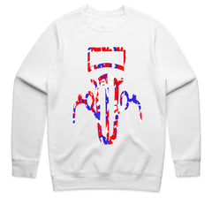 πΊπΈ Red, White & Blue Vintage Hot Rod Outline T-Shirt β Patriotic Classic Car Tee