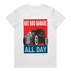 Hot Rod Garage All Day – Retro Vintage Rat Rod Enthusiast T-Shirt