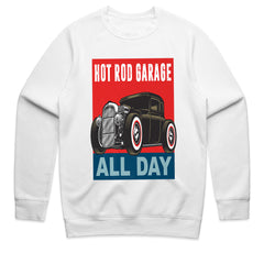 Hot Rod Garage All Day – Retro Vintage Rat Rod Enthusiast T-Shirt