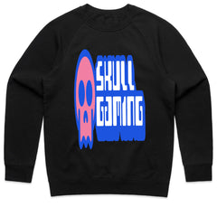 Skull Gaming – Neon Retro Gamer Graphic Tee"