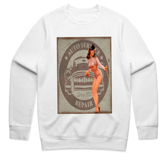 Retro Pin-Up Girl Hot Rod T-Shirt – Vintage Auto Service Repair Classic Tee