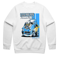 1955 Hot Rod Street Racer T-Shirt – Vintage 50s Cartoon Muscle Car Tee