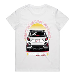 Hatchback Turbo Street Fighter – JDM Performance T-Shirt