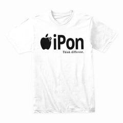 "Ipon" Apple-Inspired Funny Tee - Think Different with Humor