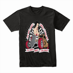 Hot Rod Builder Pin-Up T-Shirt – Rockabilly Car Enthusiast Vintage Tee