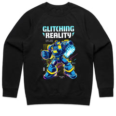 Cyber Mech Warrior T-Shirt – Glitching Reality Sci-Fi Robot Design