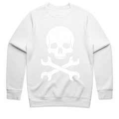 Skull & Crossed Wrenches T-Shirt – Vintage Mechanic & Rat Rod Enthusiast Tee