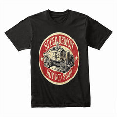 Speed Demon Vintage Hot Rod T-Shirt – Classic Racing Style!