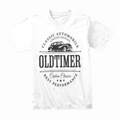 Vintage Classic Car "Oldtimer" Black T-Shirt – Retro Automotive Streetwear