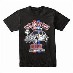 The Love Bug Herbie Racing T-Shirt – Classic VW Beetle Fan Tee!
