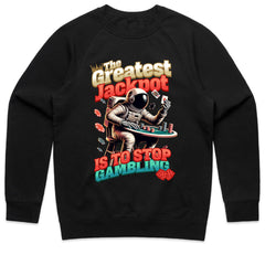 The Greatest Jackpot - Astronaut Casino Wisdom T-Shirt