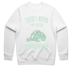 There's Never Too Much Horsepower" Hot Rod T-Shirt – Ultimate Speed Lover’s Tee!