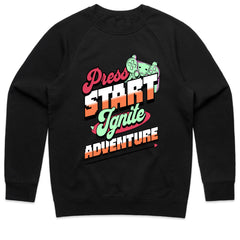 Press Start - Ignite Adventure Retro Gaming T-Shirt
