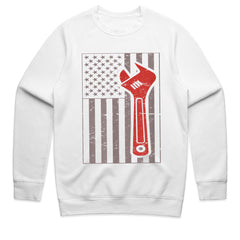πΊπΈ American Mechanic Flag T-Shirt β Wrench & Grit for True Gearheads!